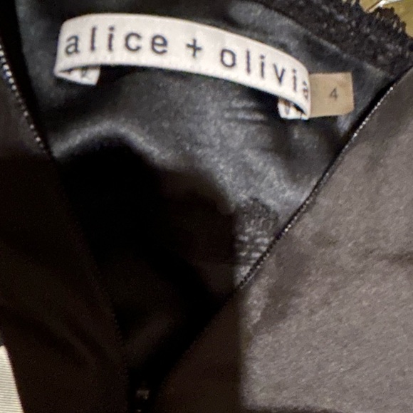 Alice & Olivia Toddler Girls Kids Holiday Silk Dress Size 4 (4T) EUC - Picture 9 of 13